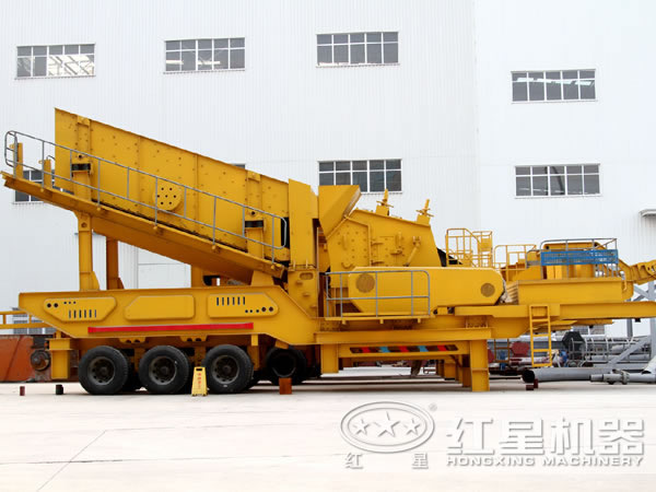 車載移動式石子破碎機 車載移動式石子破碎機