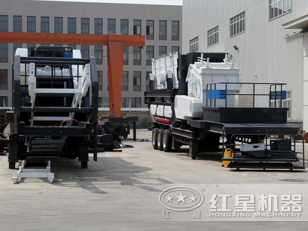 時產(chǎn)300噸移動破碎站廠家