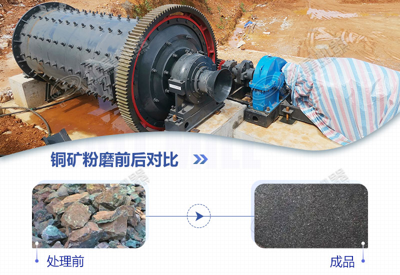 銅礦處理前后對比圖 銅礦處理前后對比圖