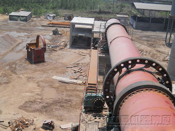 還原鐵回轉(zhuǎn)窯生產(chǎn)現(xiàn)場