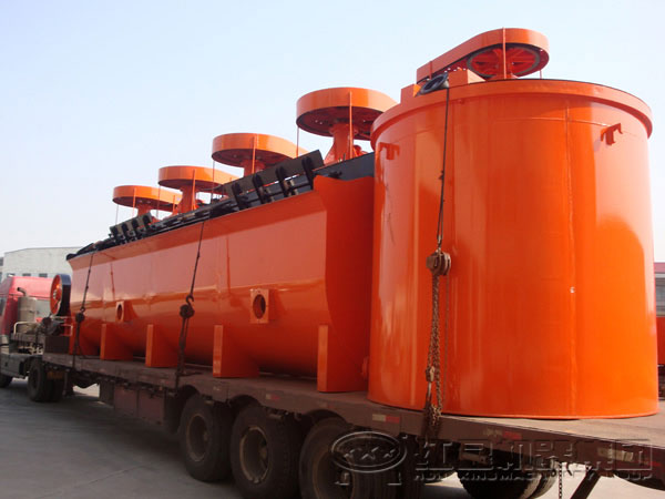 煤泥浮選機(jī)發(fā)貨現(xiàn)場(chǎng)