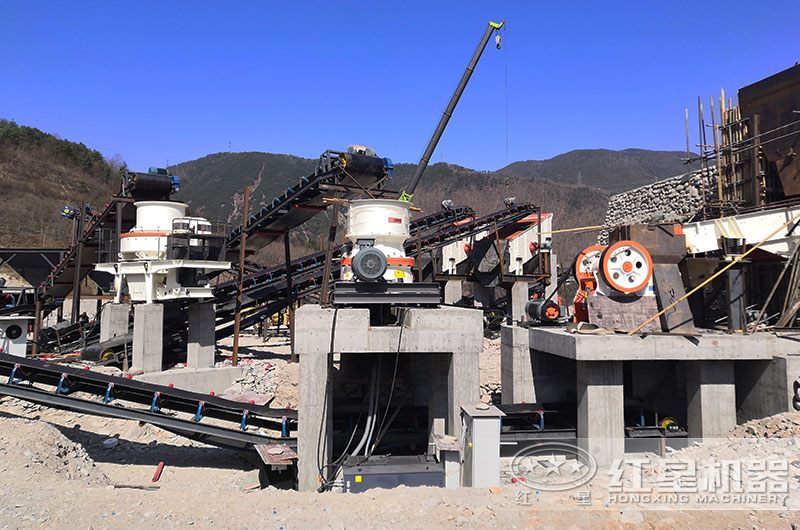 制砂生產(chǎn)線現(xiàn)場(chǎng)圖片