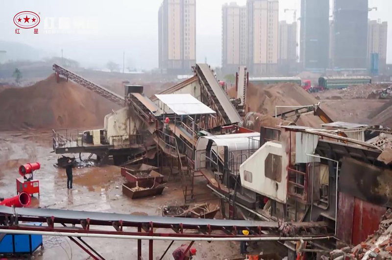 建筑垃圾制砂機現(xiàn)場作業(yè)圖 建筑垃圾制砂機現(xiàn)場作業(yè)圖