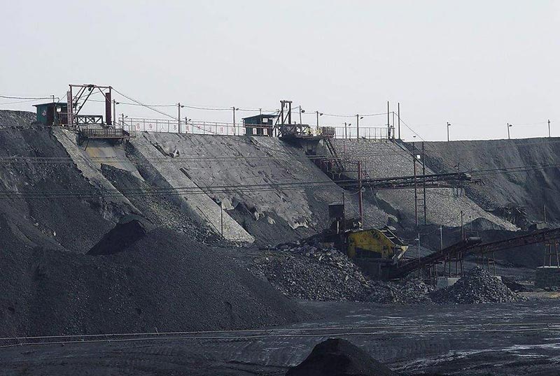 濕煤加工現(xiàn)場(chǎng)