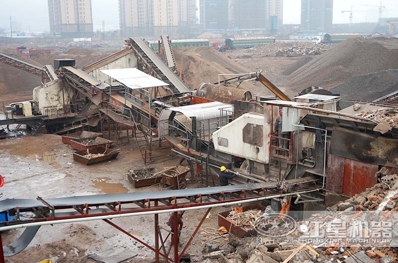 混凝土再生石子生產(chǎn)線現(xiàn)場 混凝土再生石子生產(chǎn)線現(xiàn)場