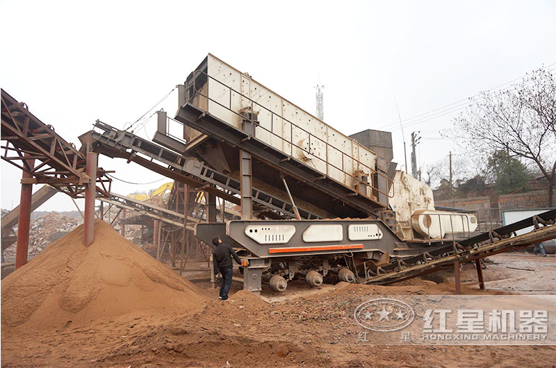 建筑垃圾破碎站現(xiàn)場實拍